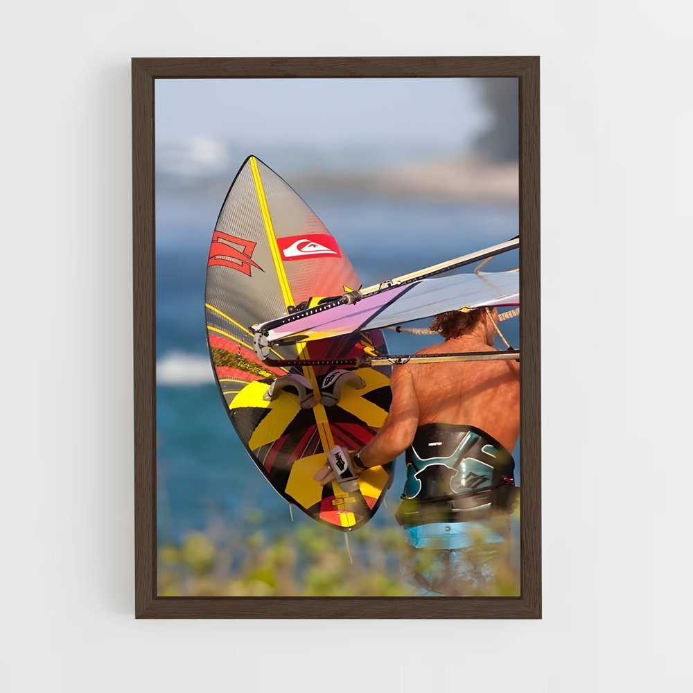 Poster Au Sommet des Vents – affiche Planche à voile (vue 5)